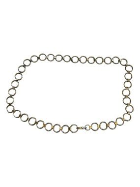 Biker Fetish Silver Chain Link‎ Belt